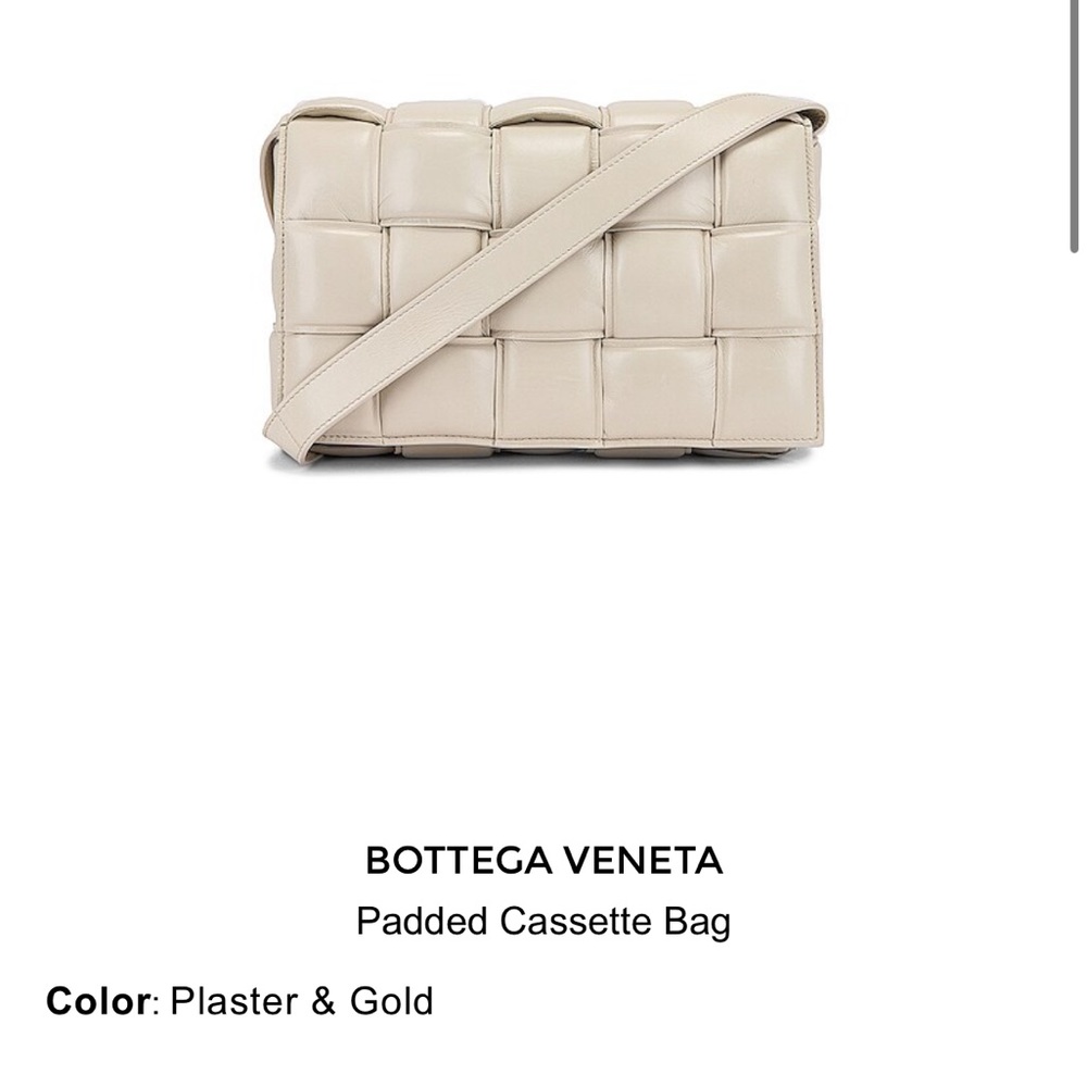 Bottega Veneta Plaster and Gold Padded Cassette Bag